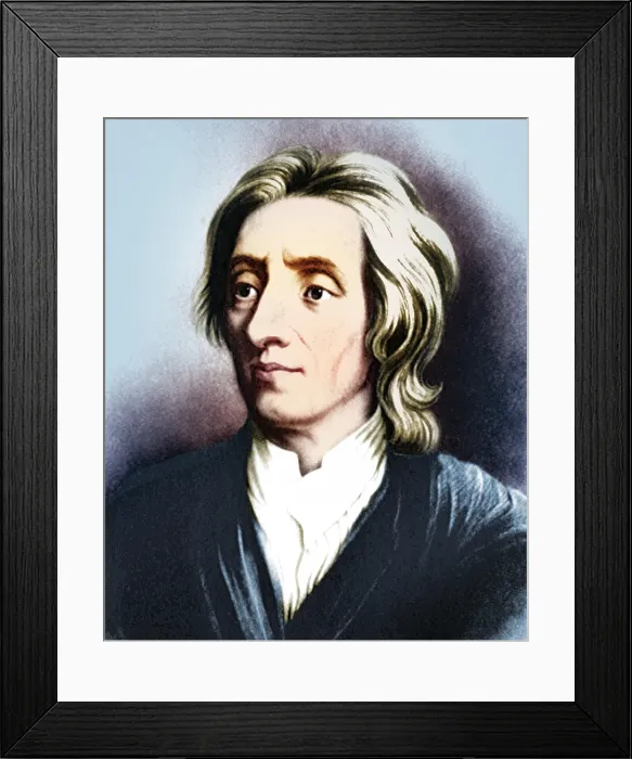 Framed Print : John Locke, English Enlightenment Philosopher
