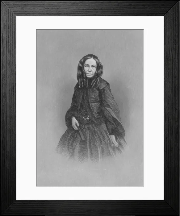 Framed Print : Elizabeth Barrett Browning, English Poet