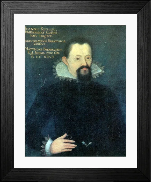 Framed Print : Johannes Kepler, German Mathematician and Astronomer Framed Print : Johannes Kepler, German Mathematician and Astronomer
