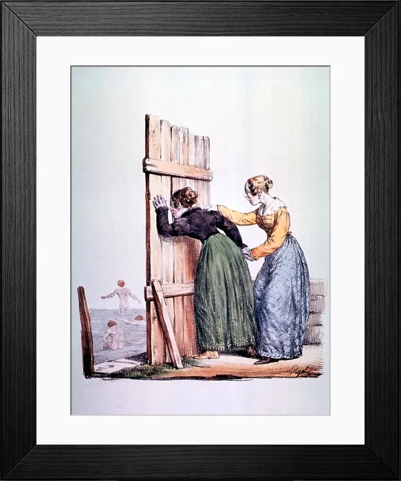 Framed Print : Naughty Ladies, 19th Century Framed Print : Naughty Ladies, 19th Century