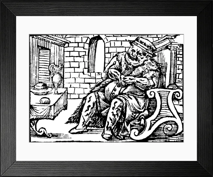Framed Print : Bloodletting for Weight Reduction, Leech Method, 1598 Framed Print : Bloodletting for Weight Reduction, Leech Method, 1598