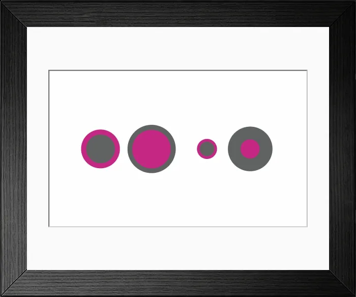 Framed Print : Delboeuf Optical Illusion-Color Variation Framed Print : Delboeuf Optical Illusion-Color Variation