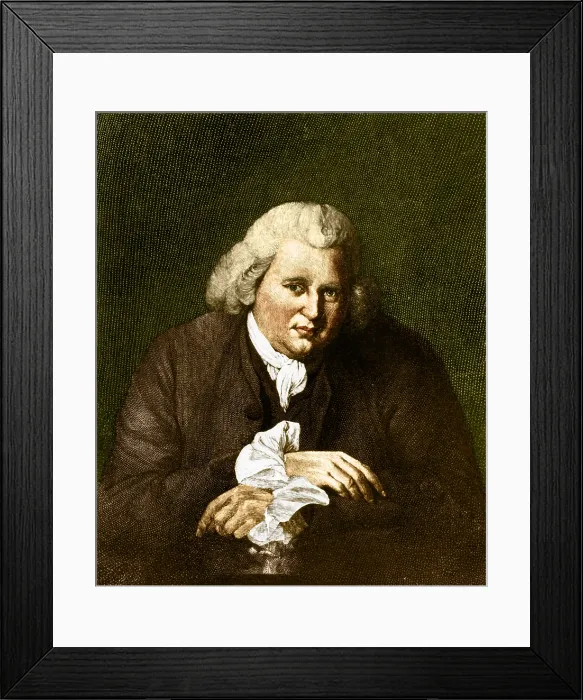 Framed Print : Erasmus Darwin, English Polymath Framed Print : Erasmus Darwin, English Polymath