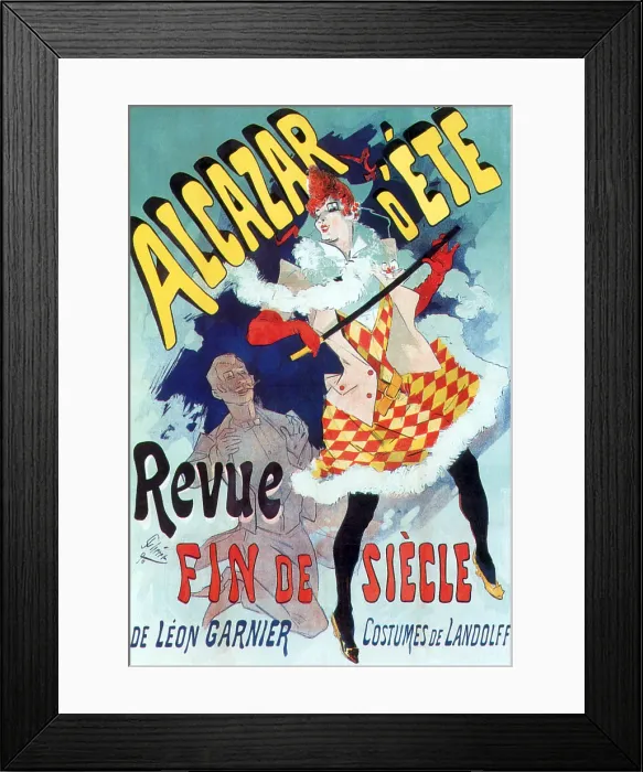 Framed Print : Cabaret Poster, Jules Cheret, 1890