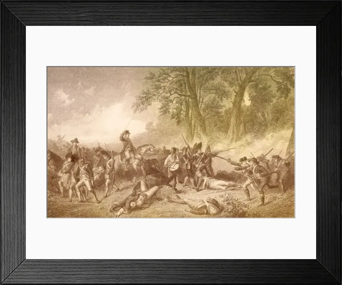 Framed Print : Braddock's Defeat, 1755