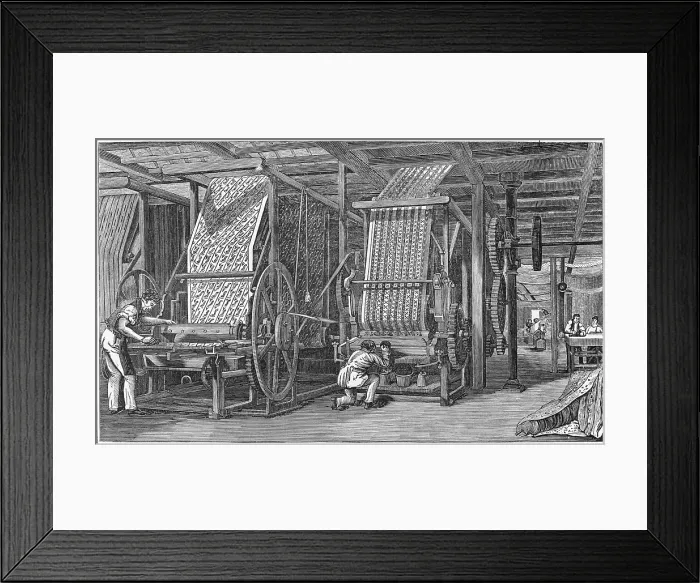 Framed Print : Calico Printing Framed Print : Calico Printing