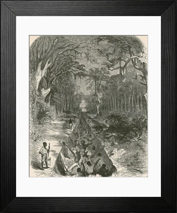 Framed Print : Grant's Canal, 1862
