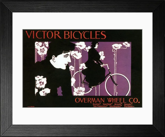 Framed Print : Victor Bicycles Poster, 1896 Framed Print : Victor Bicycles Poster, 1896