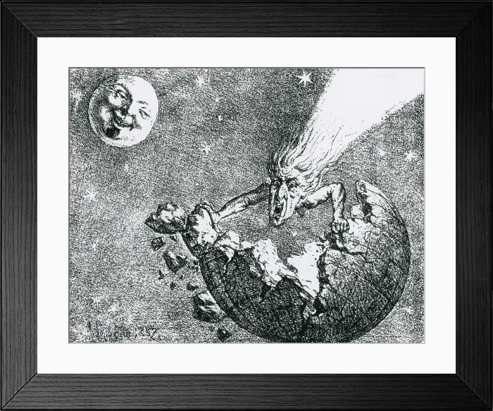 Framed Print : Comet Apocalypse, 1857
