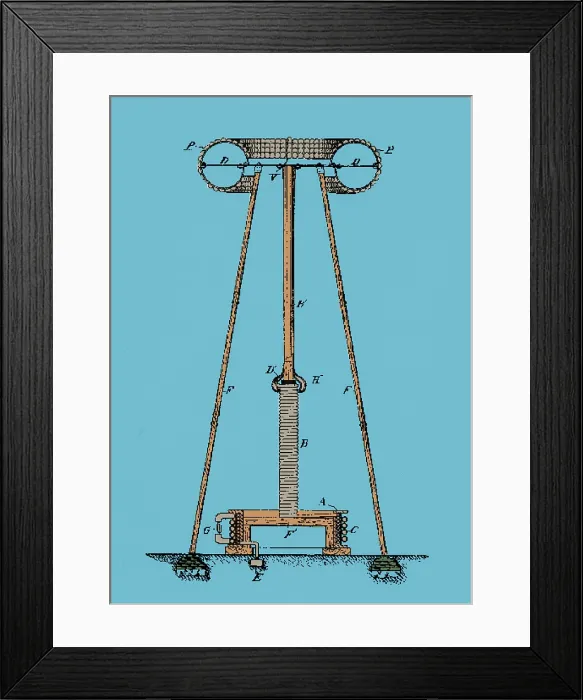 Framed Print : Patent for Tesla's Transmitter Framed Print : Patent for Tesla's Transmitter