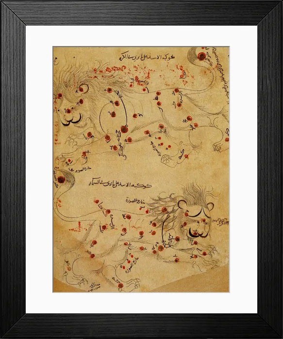 Framed Print : Leo, Constellation of the Zodiac, 924