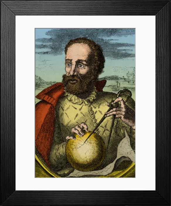 Framed Print : Ferdinand Magellan, Portuguese Explorer Framed Print : Ferdinand Magellan, Portuguese Explorer