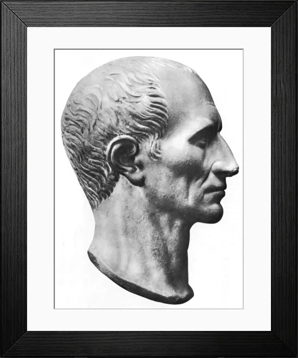 Framed Print : Julius Caesar, Roman General and Statesman Framed Print : Julius Caesar, Roman General and Statesman