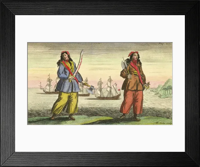 Framed Print : Anne Bonny and Mary Read, 18th Century Pirates Framed Print : Anne Bonny and Mary Read, 18th Century Pirates