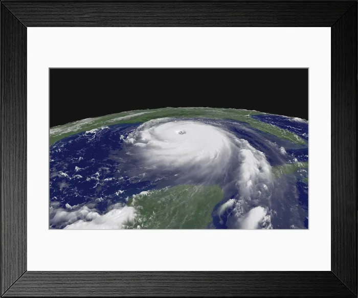 Framed Print : Hurricane Katrina Framed Print : Hurricane Katrina