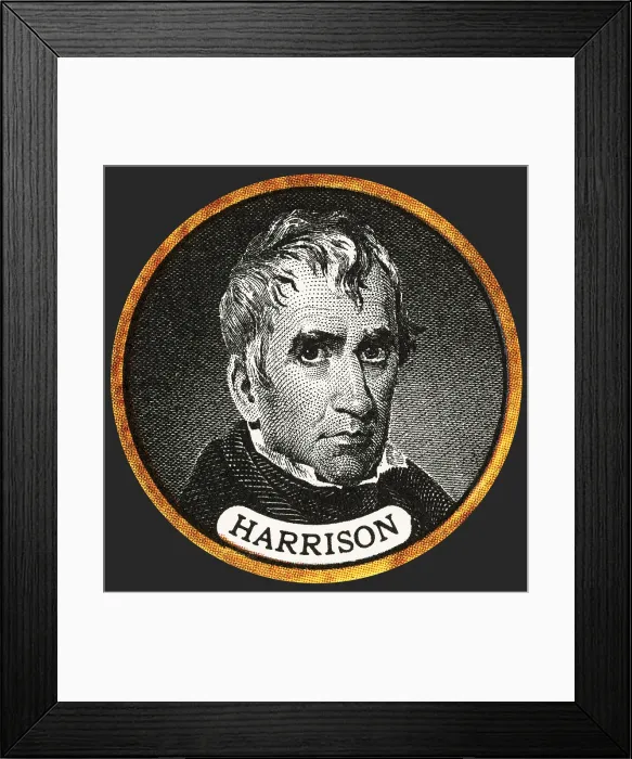 Framed Print : William Harrison, 9th U.S. President Framed Print : William Harrison, 9th U.S. President