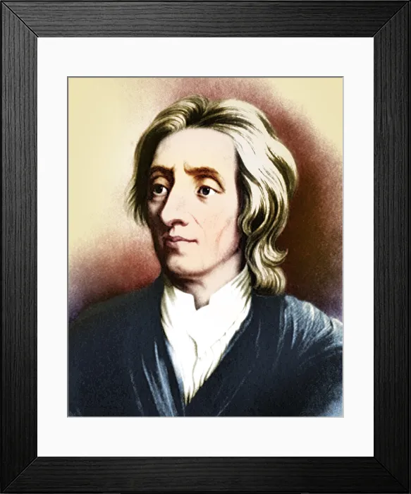 Framed Print : John Locke, English Enlightenment Philosopher Framed Print : John Locke, English Enlightenment Philosopher