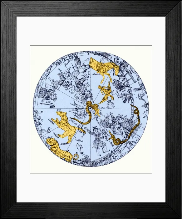 Framed Print : Northern Hemisphere, Celestial Globe Framed Print : Northern Hemisphere, Celestial Globe