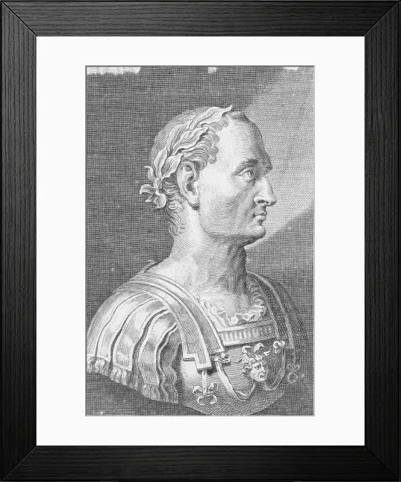 Framed Print : Julius Caesar, Roman General and Statesman Framed Print : Julius Caesar, Roman General and Statesman