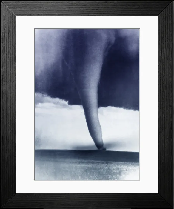 Framed Print : Tornado, Hardtner, KS 1929 Framed Print : Tornado, Hardtner, KS 1929
