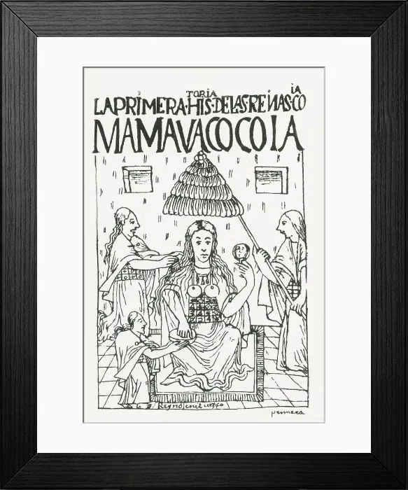 Framed Print : Mama Coya, Incan Empress