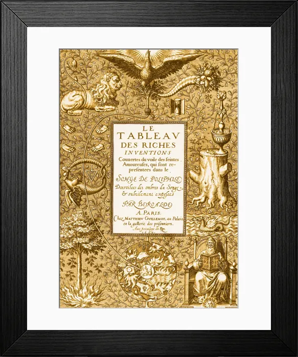 Framed Print : Frontispiece of Alchemical Treatise Framed Print : Frontispiece of Alchemical Treatise