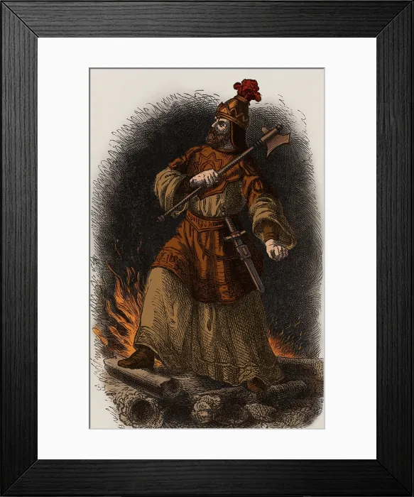 Framed Print : Attila, Emperor of the Huns