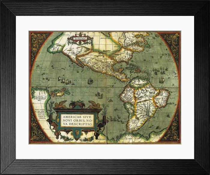 Framed Print : World Map. World map from the Admiralty Collection, United Kingdom Hydrographic Office 