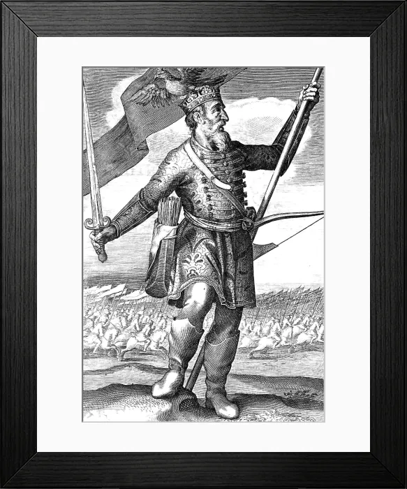 Framed Print : Atilla the Hun, 5th Century