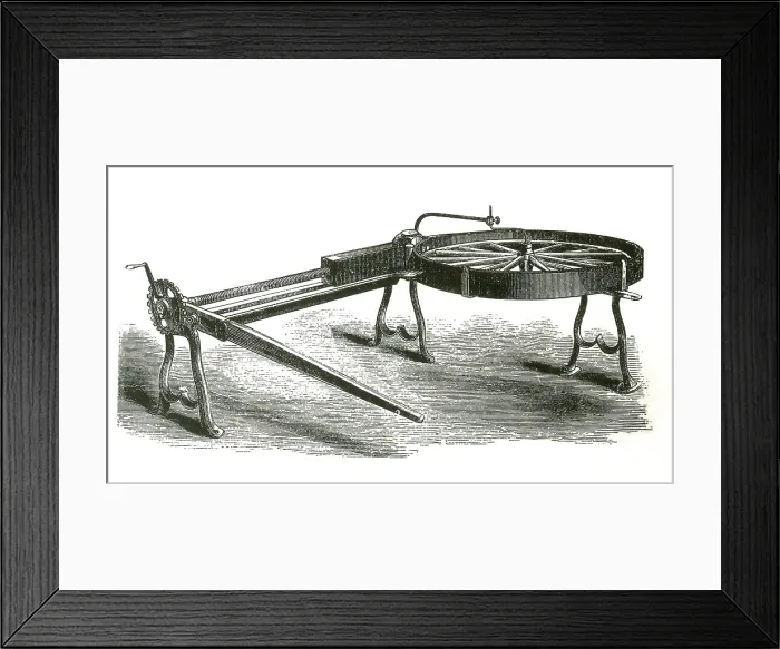 Framed Print : West American Tire Setter Framed Print : West American Tire Setter
