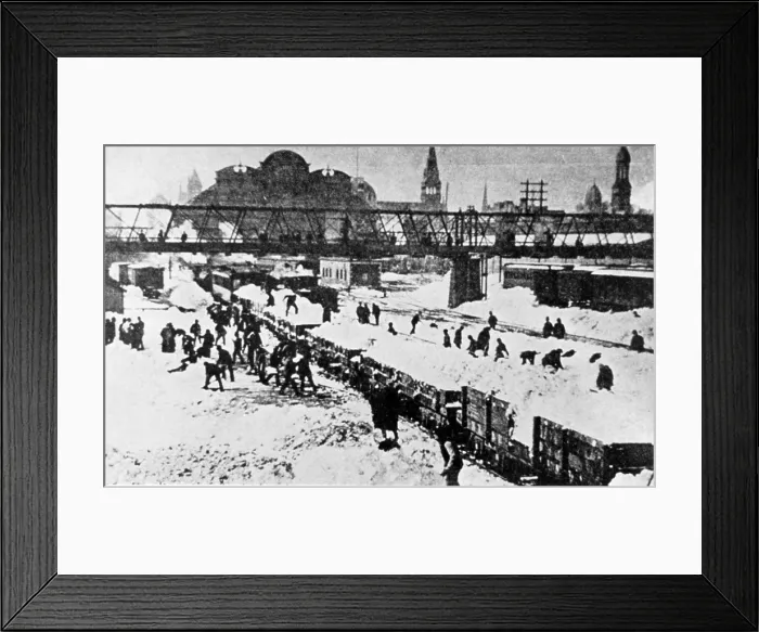 Framed Print : NYC, Great Blizzard of 1888 Framed Print : NYC, Great Blizzard of 1888