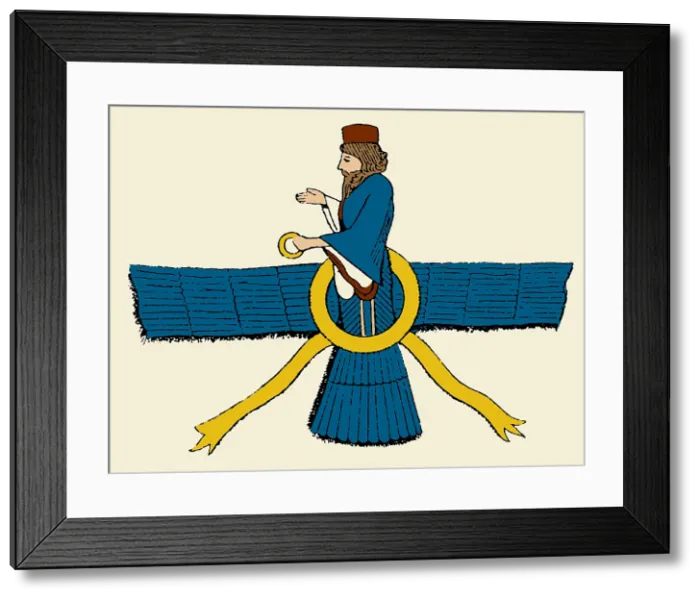 Framed Print : Ahura Mazda, Zoroastrian God of Truth Framed Print : Ahura Mazda, Zoroastrian God of Truth