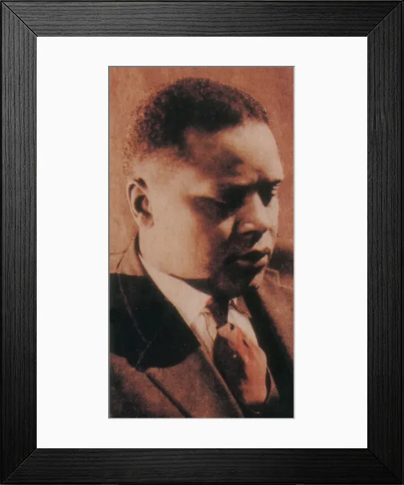 Framed Print : Oscar Micheaux, American Filmmaker and Producer