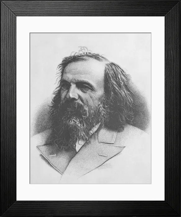 Framed Print : Dmitri Mendeleev, Russian Chemist Framed Print : Dmitri Mendeleev, Russian Chemist