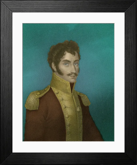 Framed Print : Simon Bolivar, Venezuelan Political Leader