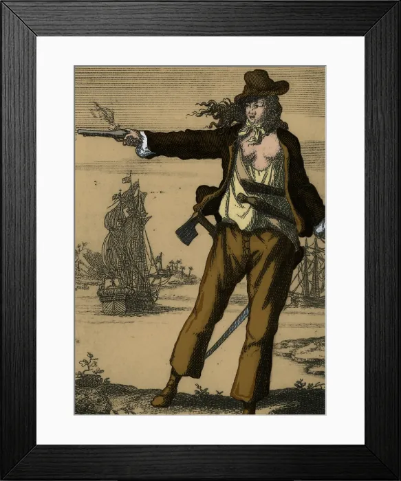 Framed Print : Anne Bonny, Irish Pirate Framed Print : Anne Bonny, Irish Pirate