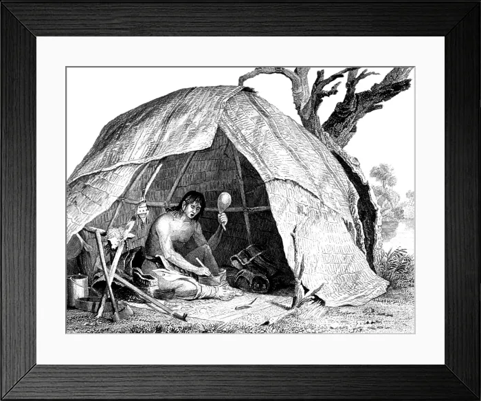 Framed Print : Native American Indian Medicine Man, 19th Century