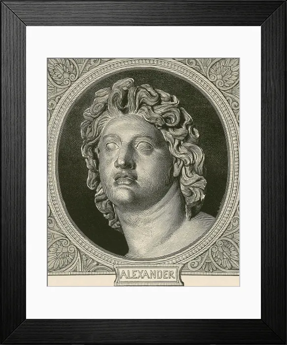 Framed Print : Alexander the Great, Greek King of Macedon Framed Print : Alexander the Great, Greek King of Macedon