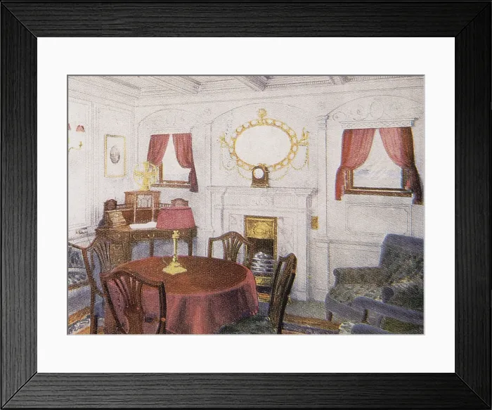 Framed Print : Sitting Room in Titanic Framed Print : Sitting Room in Titanic
