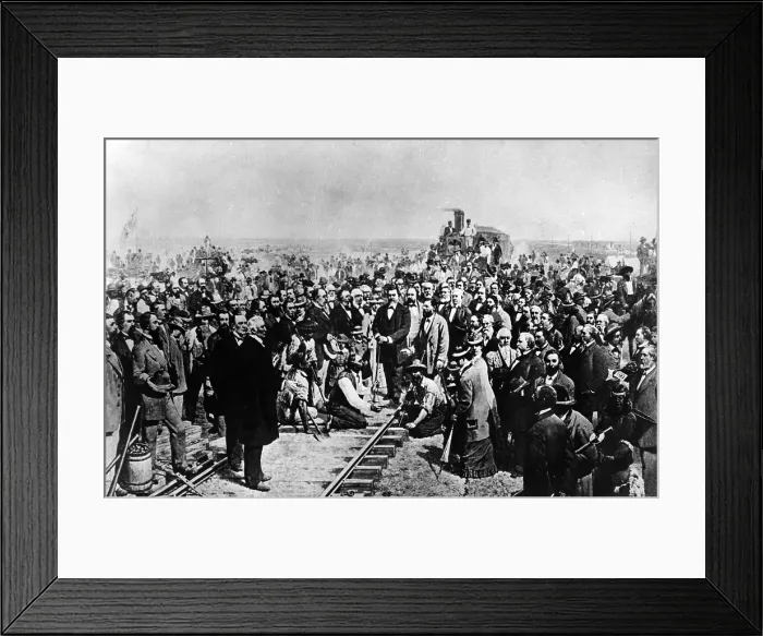 Framed Print : Golden Spike Ceremony, 1869 Framed Print : Golden Spike Ceremony, 1869