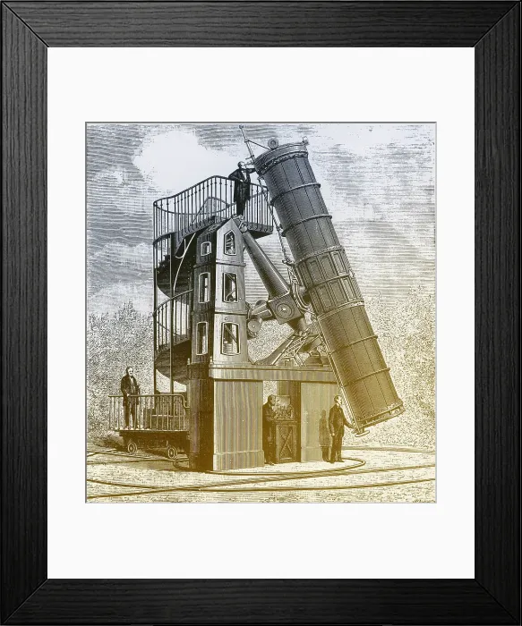 Framed Print : Telescope at the Paris Observatory Framed Print : Telescope at the Paris Observatory