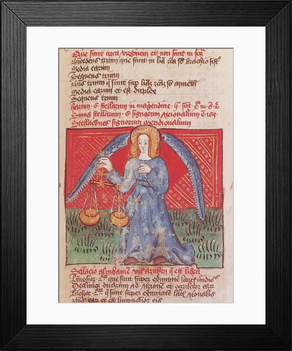 Framed Print : Libra Constellation, Zodiac Sign, Ptolemy, 1490 Framed Print : Libra Constellation, Zodiac Sign, Ptolemy, 1490