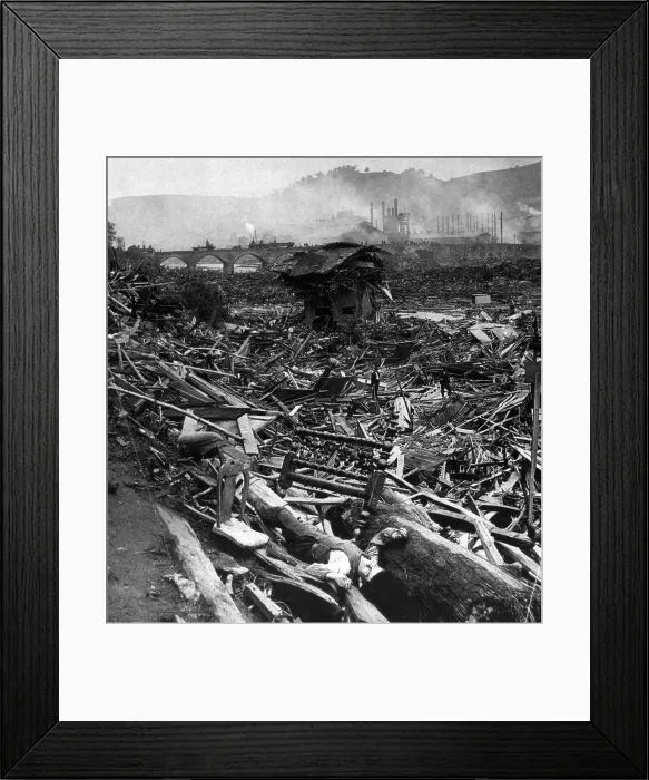 Framed Print : Johnstown Flood, 1889 Framed Print : Johnstown Flood, 1889