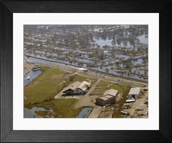 Framed Print : Hurricane Katrina Damage Framed Print : Hurricane Katrina Damage