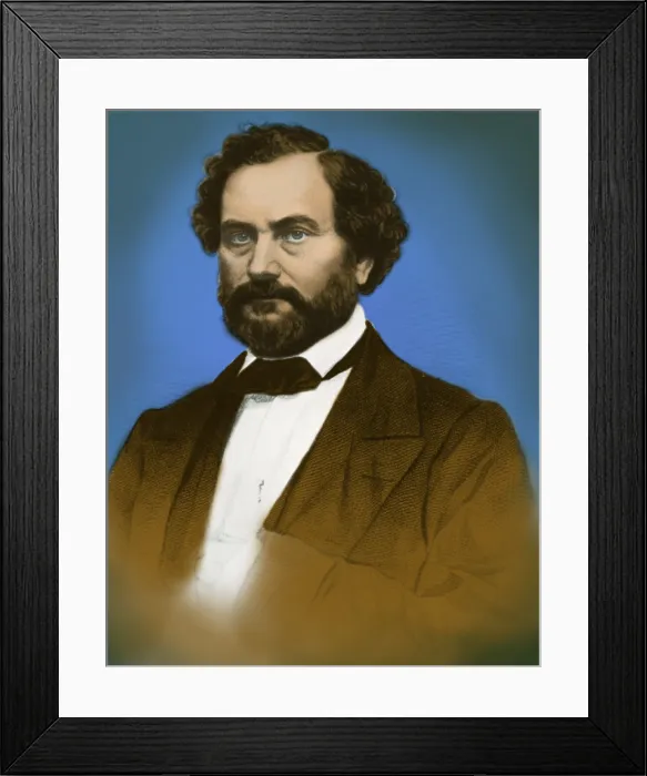 Framed Print : Samuel Colt, American Inventor Framed Print : Samuel Colt, American Inventor