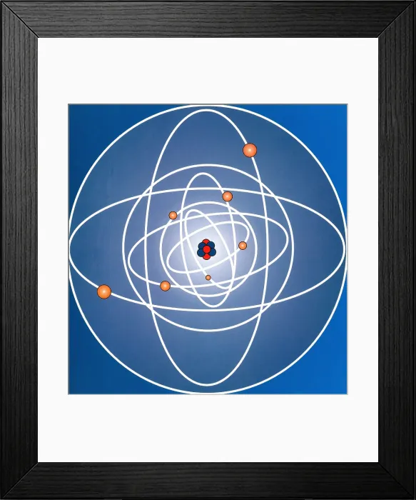 Framed Print : Atomic Structure Framed Print : Atomic Structure