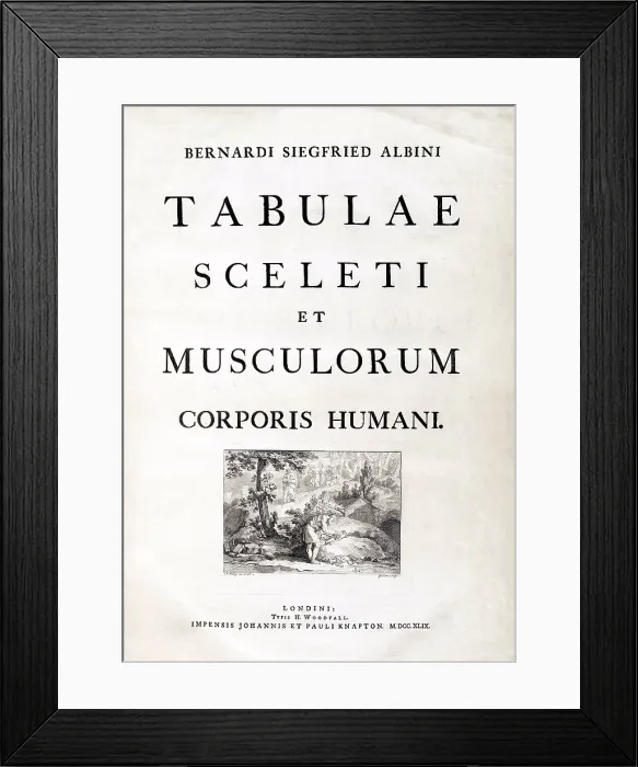 Framed Print : 18th Century Anatomy Book Framed Print : 18th Century Anatomy Book