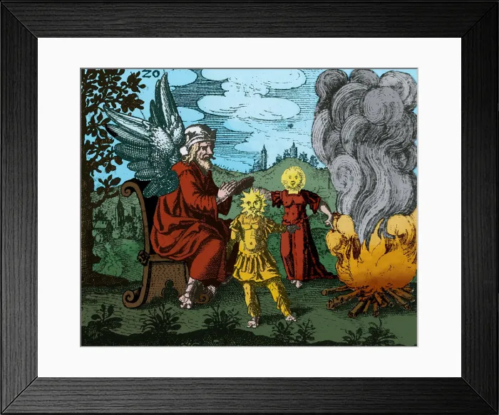 Framed Print : Alchemy Illustration Framed Print : Alchemy Illustration