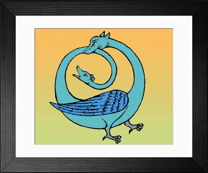 Framed Print : Amphisbaenae, Legendary Creature Framed Print : Amphisbaenae, Legendary Creature