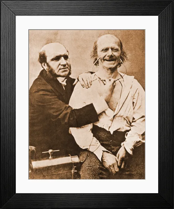 Framed Print : Duchenne Studying Physiognomy Framed Print : Duchenne Studying Physiognomy